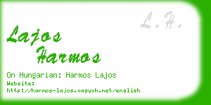 lajos harmos business card